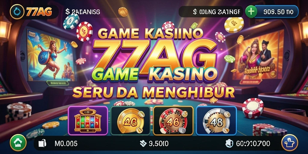 Tampilan gameplay seru di 77AG dengan fitur kasino yang menarik.