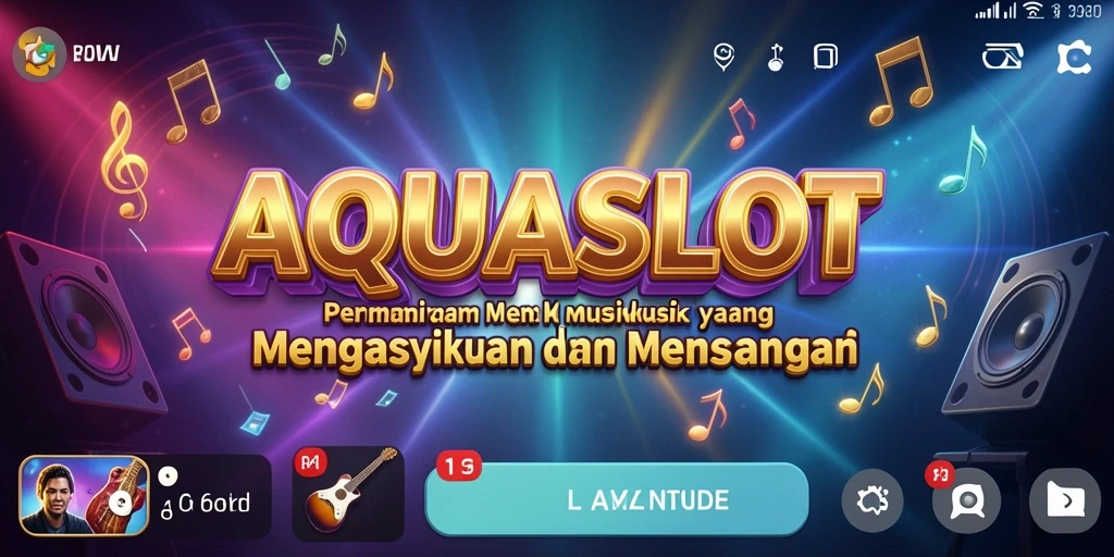 Tampilan gameplay AQUASLOT yang seru dan penuh warna.