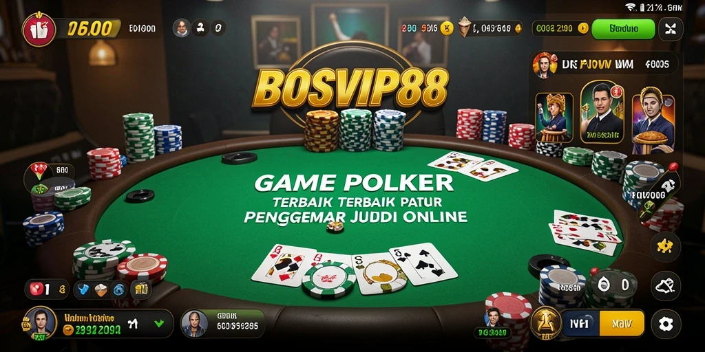 Tangkapan layar dari gameplay seru Poker di BOSVIP88.