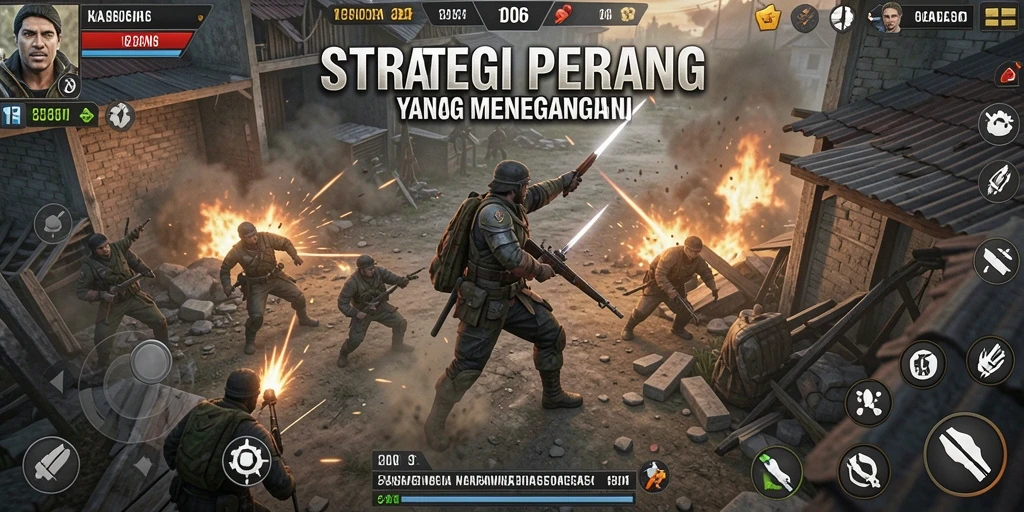 Tampilan gameplay D06 yang mendebarkan dengan pertempuran taktis.