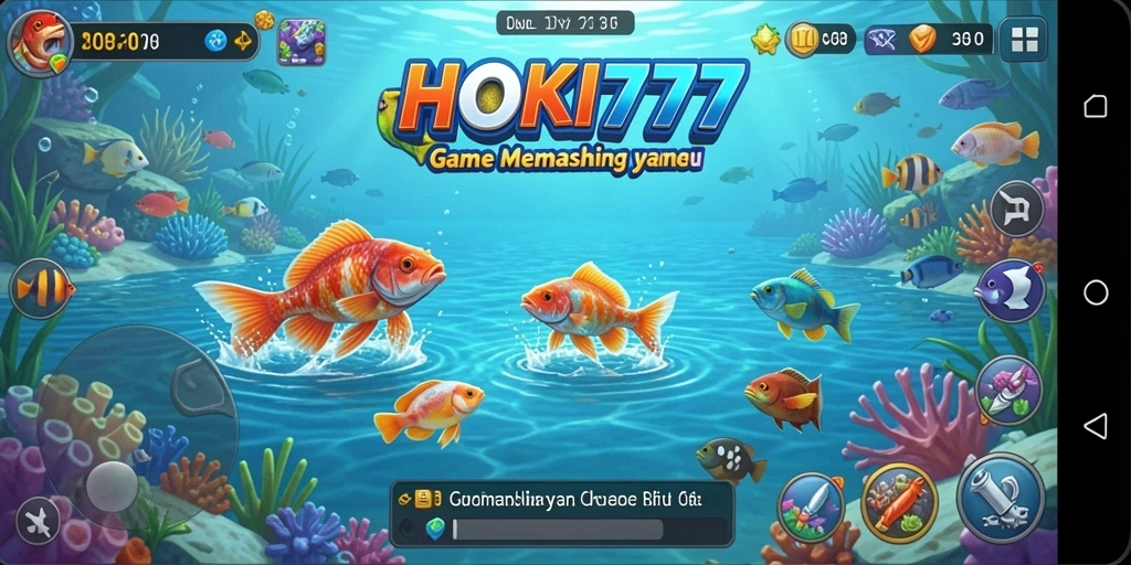 Tangkapan ikan besar dalam HOKI777, menampilkan gameplay yang seru.