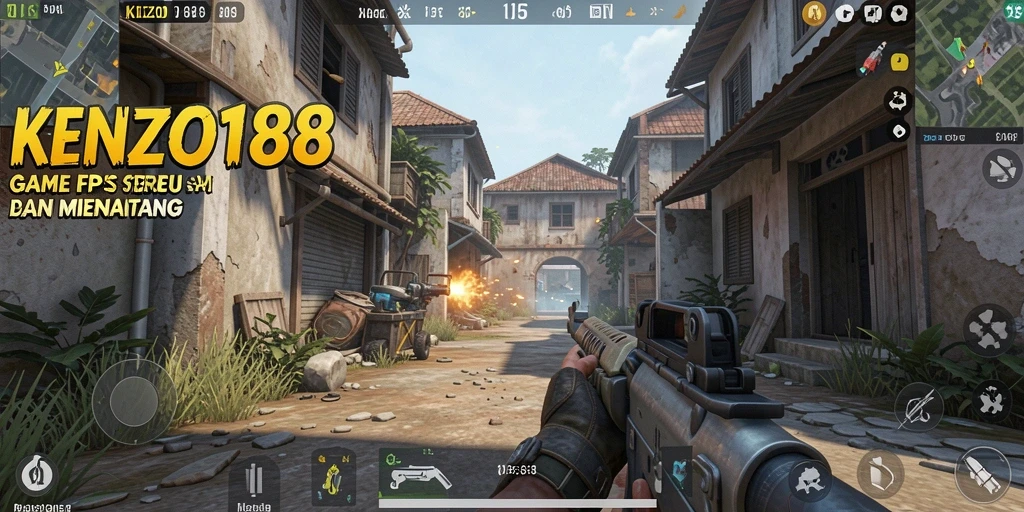 Gameplay intens KENZO188 dengan aksi menembak yang seru.