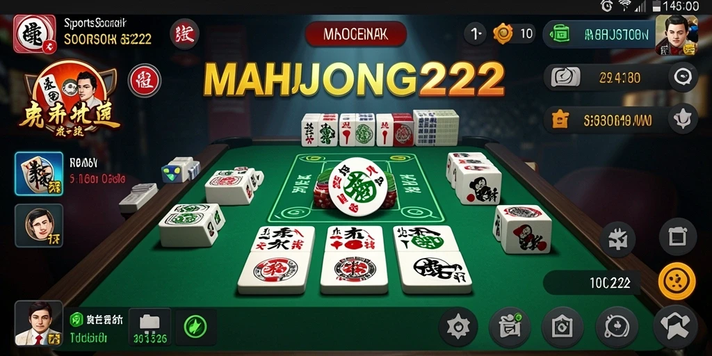 Tampilan menarik dari gameplay taruhan di MAHJONG222.