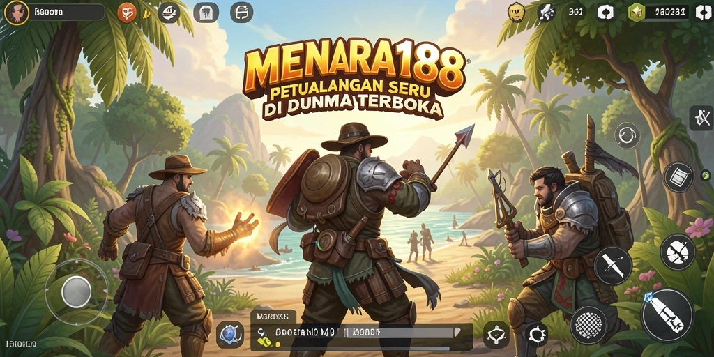 Tampilan gameplay seru di dunia terbuka MENARA188.