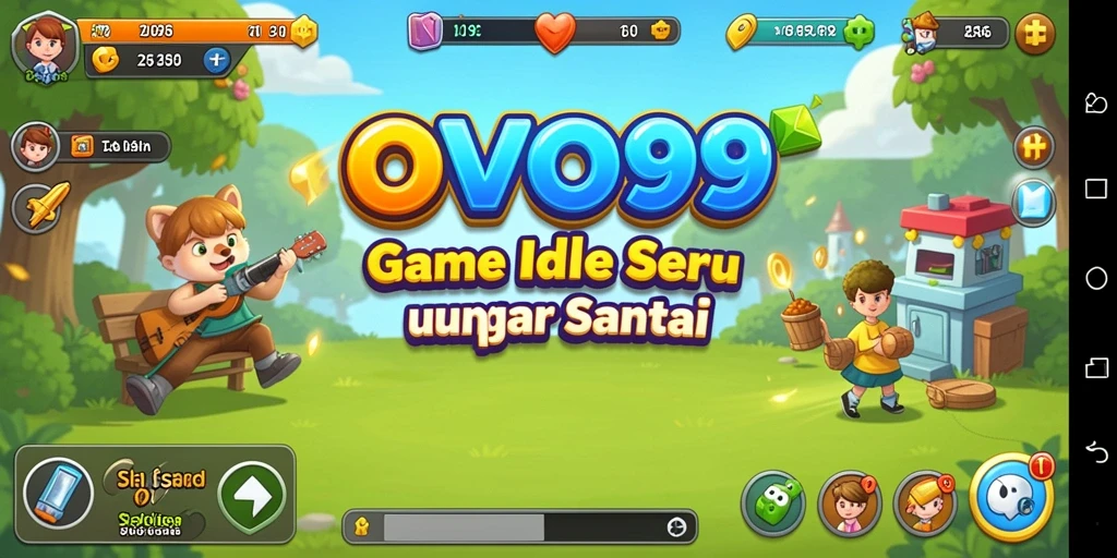 Gameplay OVO99 menampilkan manajemen sumber daya yang seru dan santai.