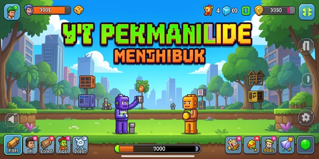 Tampilan gameplay V98 yang penuh warna dan menarik dalam mode Idle.