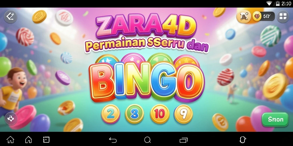 Screenshot gameplay ZARA4D yang menampilkan suasana permainan Bingo yang seru.
