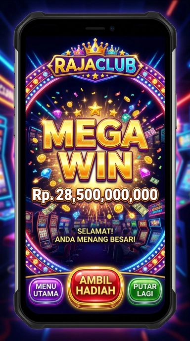 Tampilan halaman utama rajaclub yang menarik dan mudah dinavigasi.